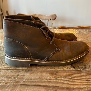 Clarks Leather Boots color: Beeswax size: 12M